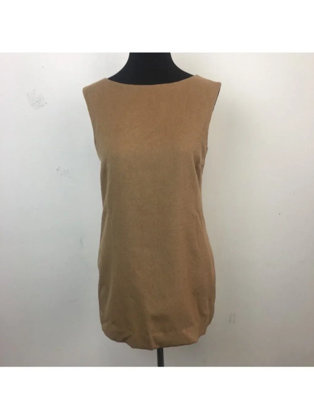Vintage Michael Kors Bergdorf Goodman Womens 100% Camel Hair Sheath Dress Size 8